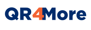 logo QR4More navy orange